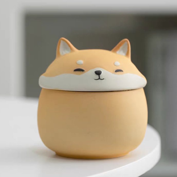 Yellow Animal form pet urn